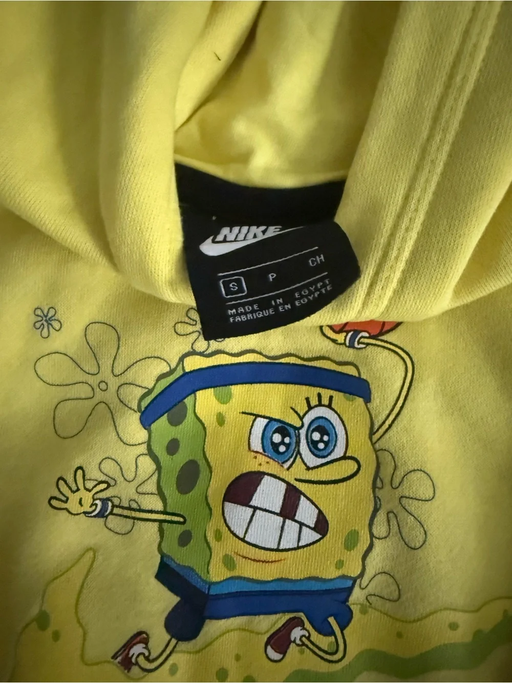 Nike kyrie x SpongeBob Yellow Pullover Hoodie - Men's